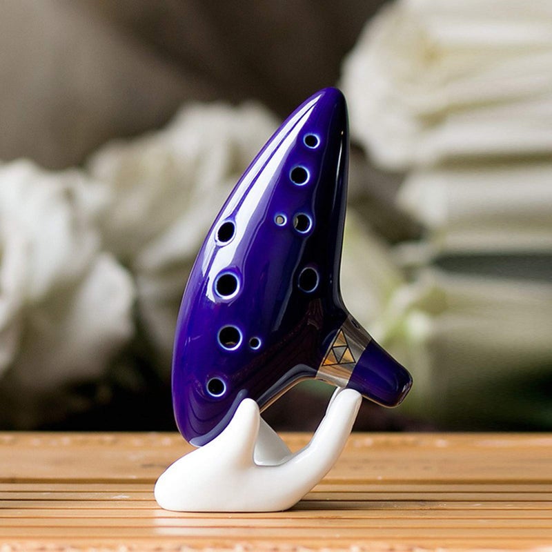 Aovoa 12 Hole Ocarina for Legend of Zelda with 2 Song Books, Alto C Ocarina with Getting Started Guide Display Stand and Protective Bag - Image 4